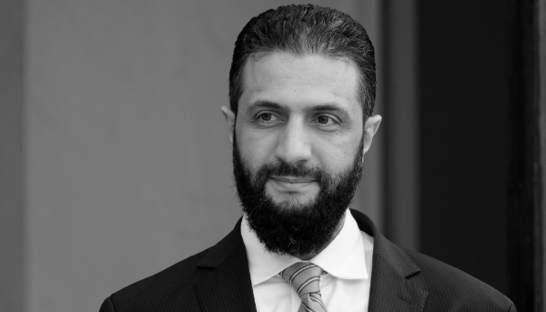 Ahmed Al-Sharaa, interim president of the Syrian transitional authorities, in Paris on 7 May 2025.