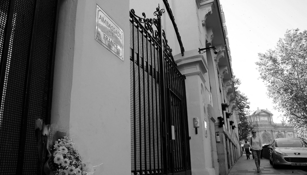 The French embassy in Madrid.