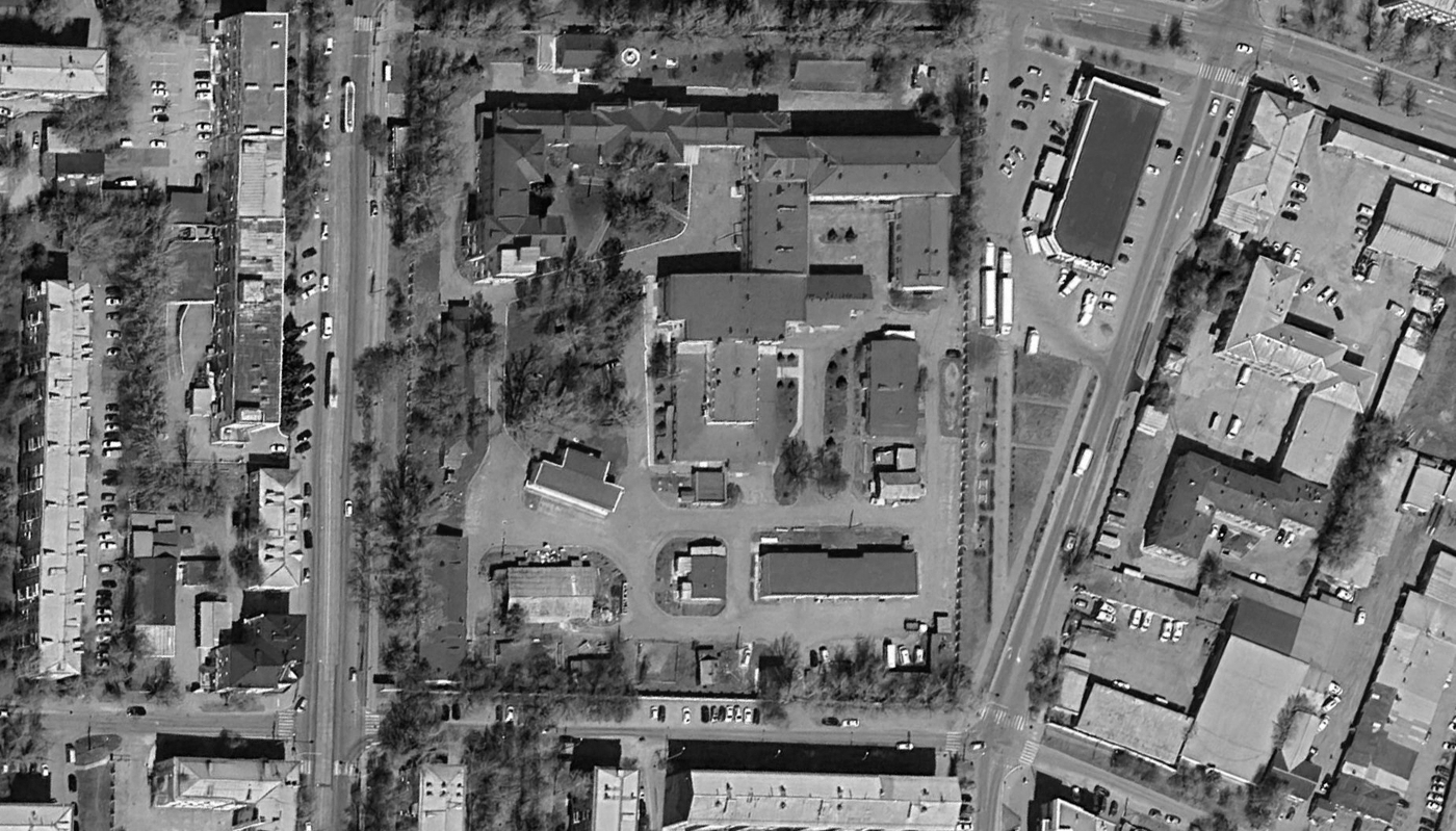 Satellite image of the Irkutsk plague research institute in Russia, on 8 May 2025.