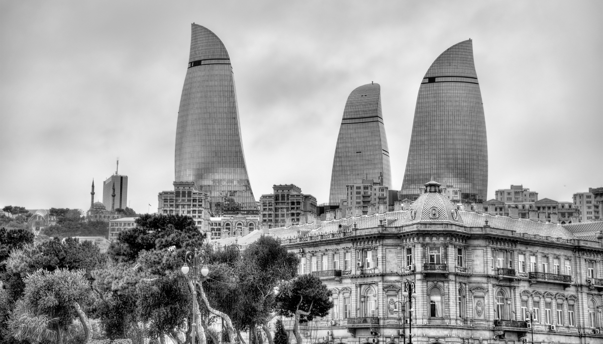 Baku city centre, Azerbaijan.