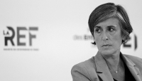 Céline Berthon, head of France's DGSI domestic intelligence service, in Paris, on 26 August 2026.