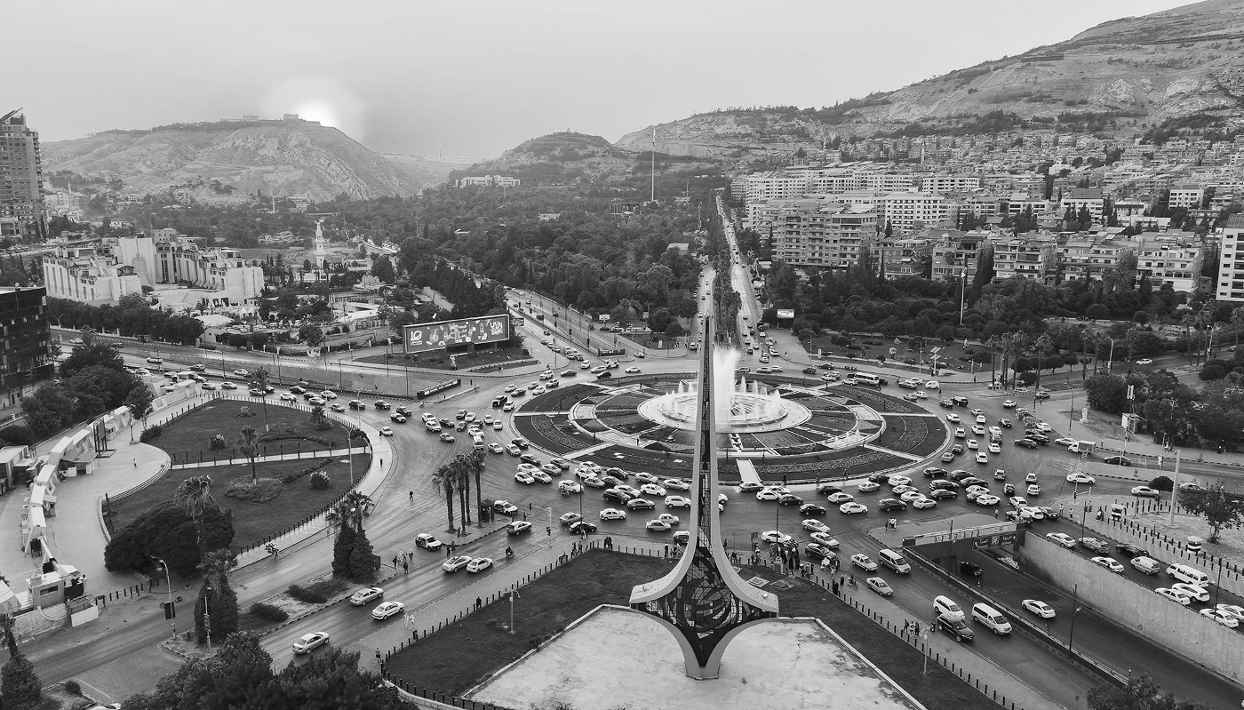 Aerial view of Damascus, Syria, on 14 August 2026.