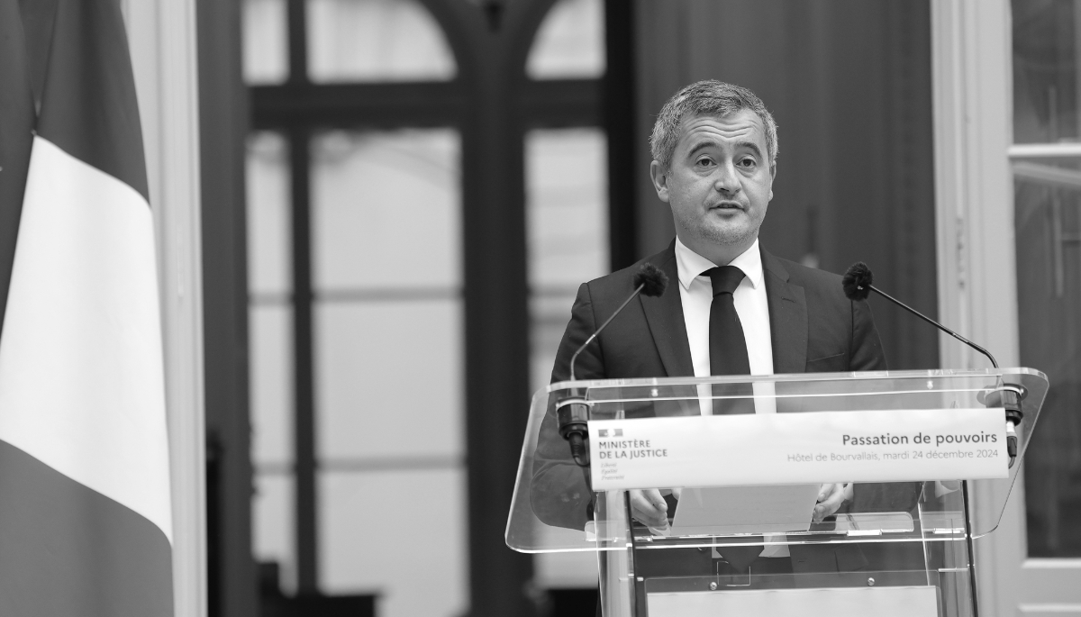 France's new Minister of Justice, Gérald Darmanin. 

