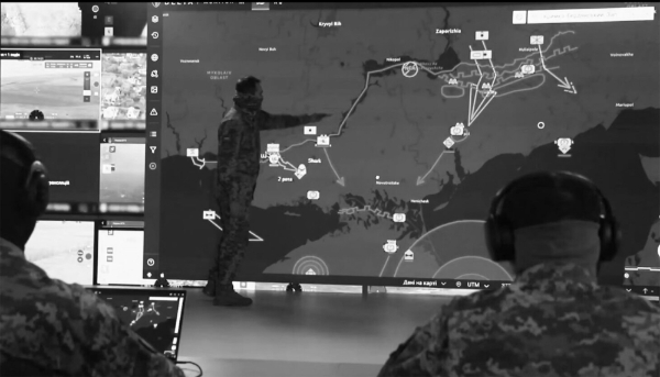 Deployment of the Delta data fusion system in a Ukrainian command post.
