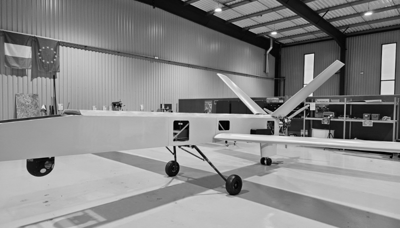 Prototype of Asman Technology's MALE drone, named Sentinelle.