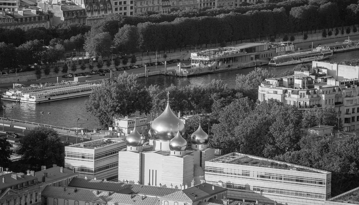 The Holy Trinity Cathedral, the main church of the Russian Orthodox Church in Western Europe, in Paris.