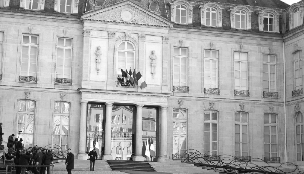 The French president's official residence, the Elysée Palace, in Paris.