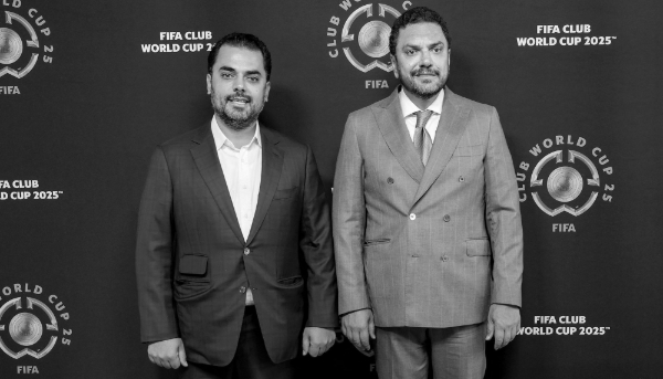 Ramez Al-Khayyat (L) and Moutaz Al-Khayyat (R) at the FIFA Club World Cup 2025 Final in New Jersey, United States. 