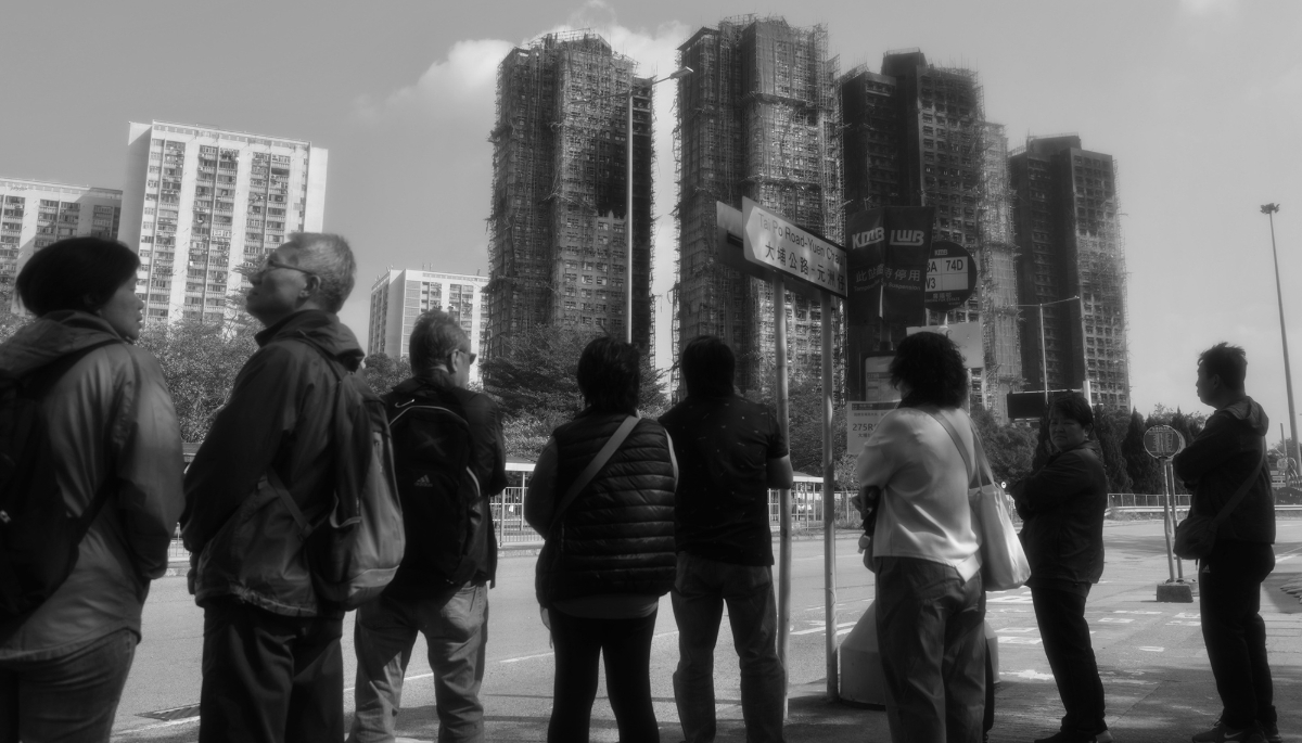 The Wang Fuk Court towers, ravaged by a fire that killed more than 160 people in late November in Hong Kong.
