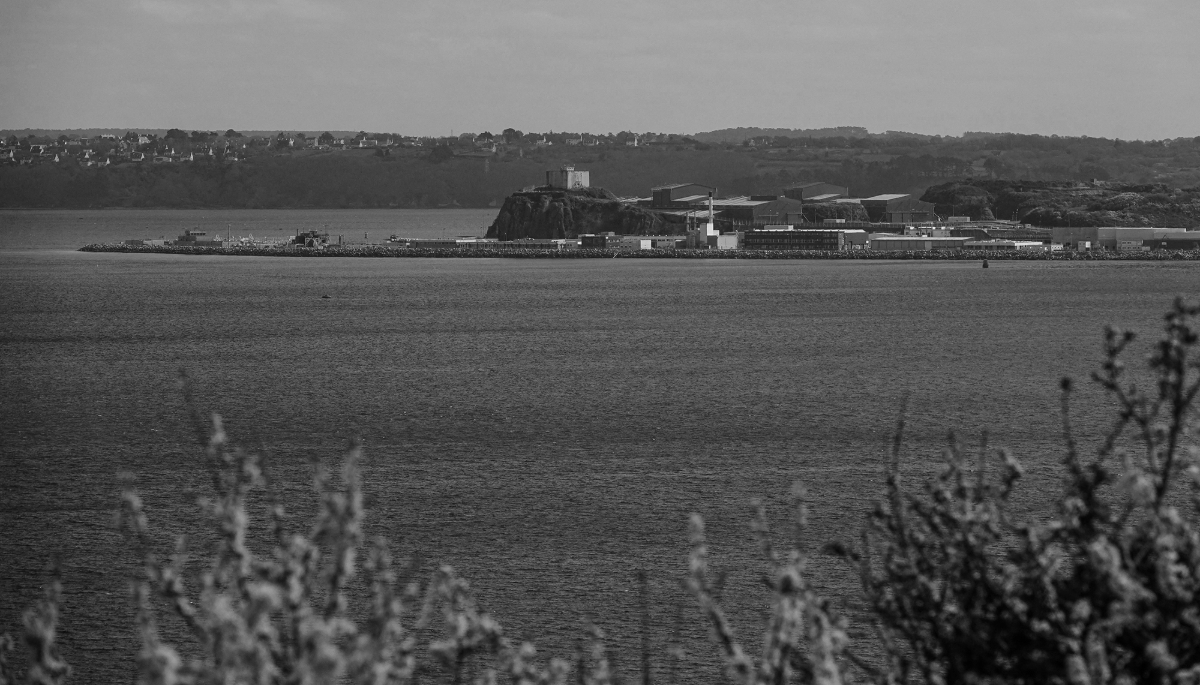 Île Longue, in Finistère, France, home to the country's fleet of nuclear submarines, has been targeted by drone flights in recent months.