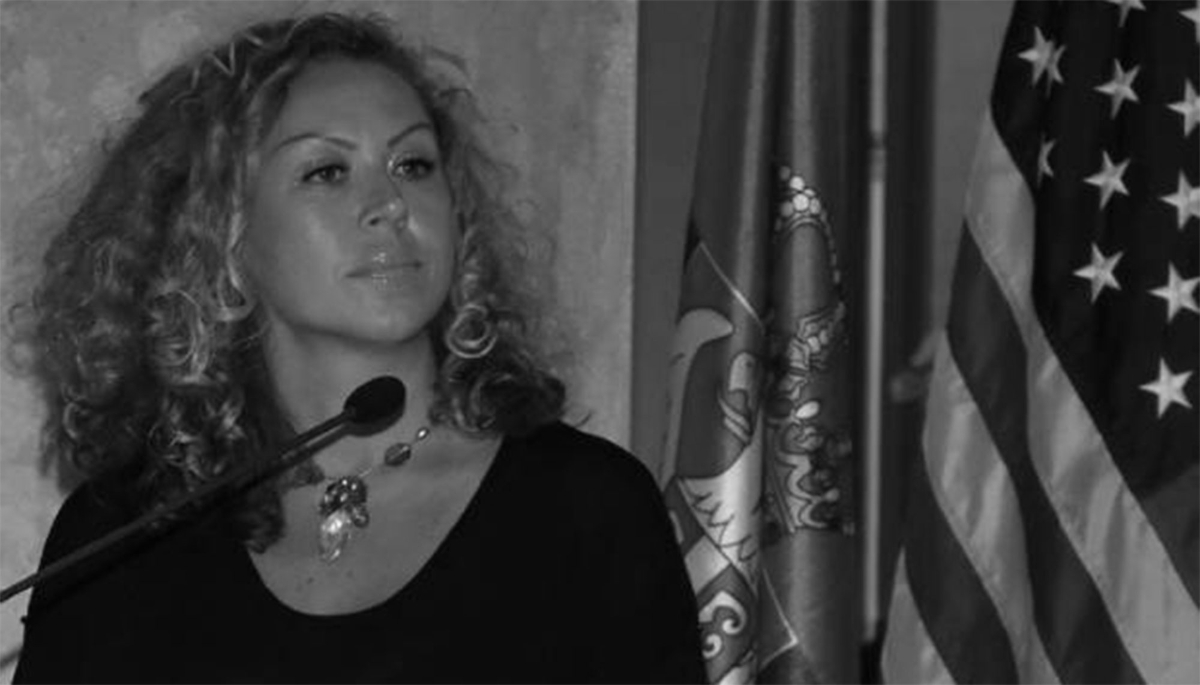 The founder of the Serbian American Voters Alliance political action committee, Olga Ravasi.