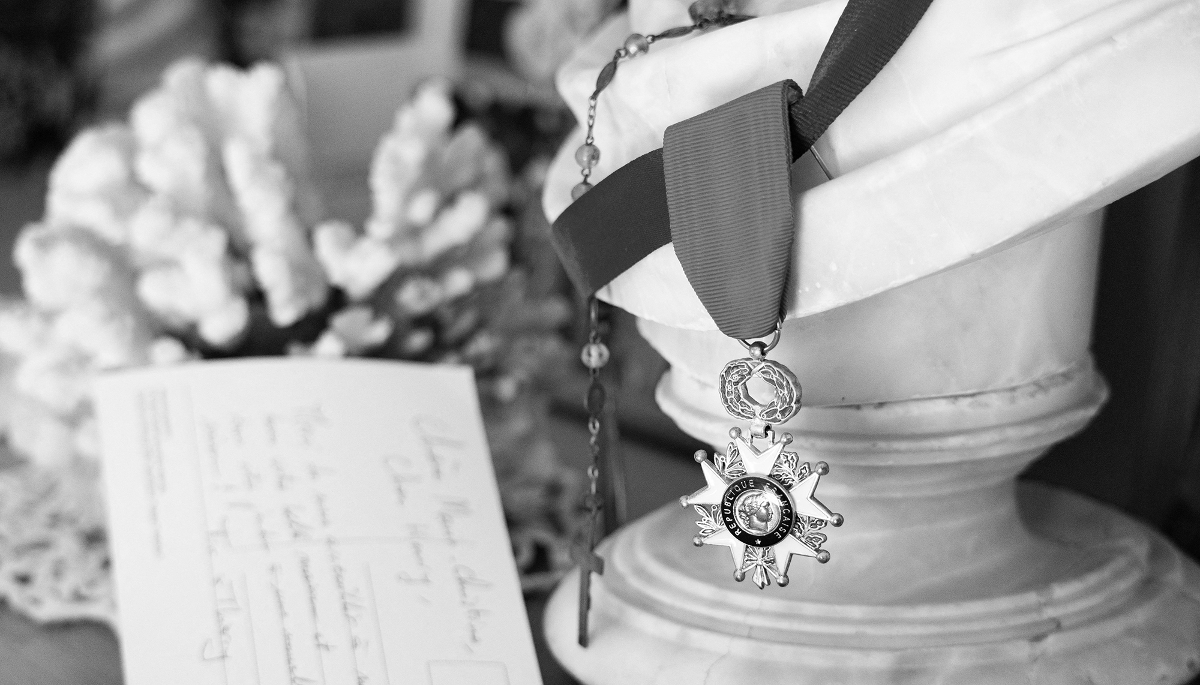 A French Knight of the Legion of Honour medal.