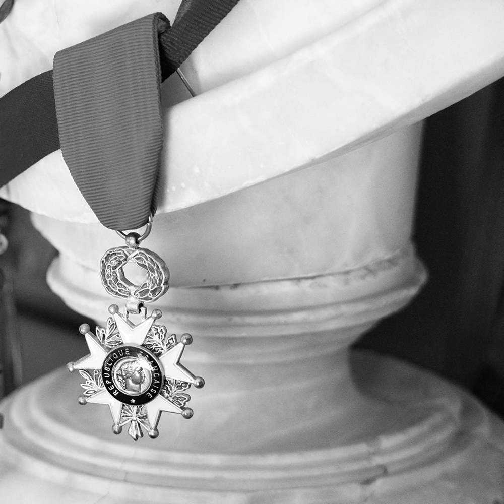 A French Knight of the Legion of Honour medal.