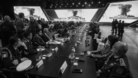 Foreign delegations at the 14th International Meeting of High Representatives for Security Issues in Moscow, on 28 May 2026. 