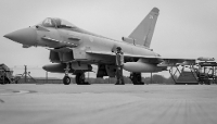 A Royal Air Force Typhoon aircraft, on 6 March 2026.