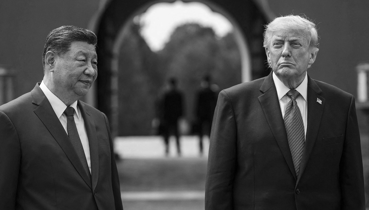 Chinese President Xi Jinping and his US counterpart Donald Trump, in Beijing, on 14 May 2026.
