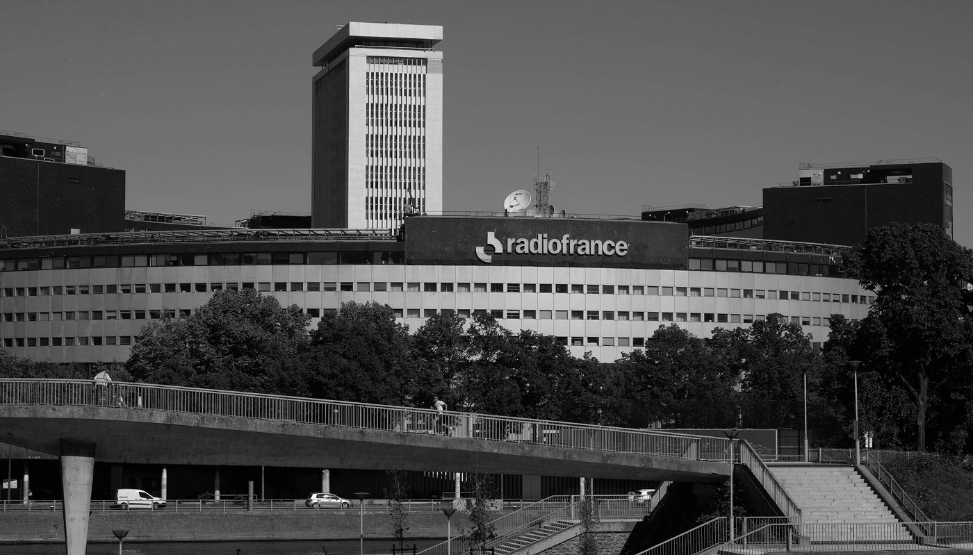 La Maison de la Radio, headquarters of Radio France in Paris, on 30 April, 2026.