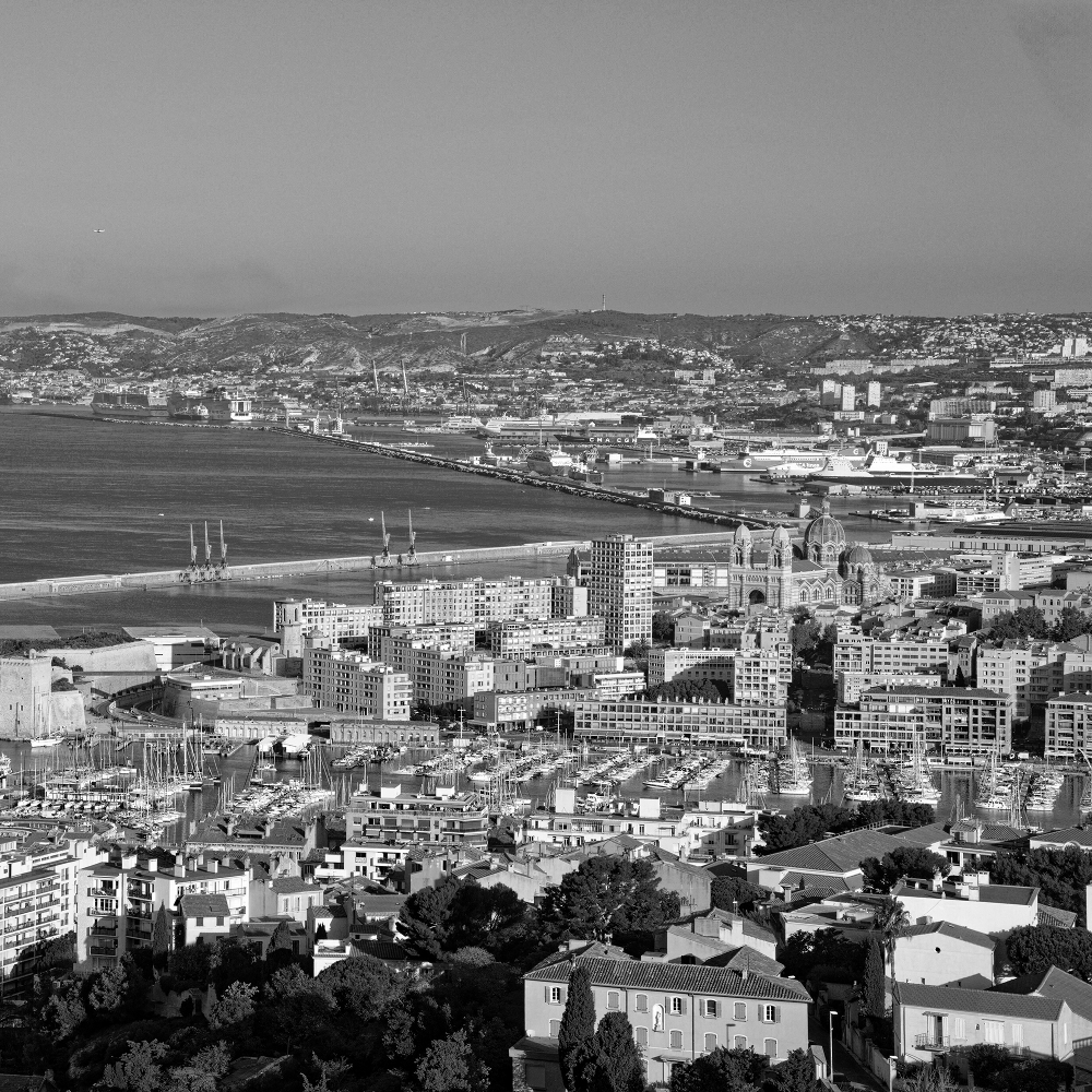A view of Marseille in southern France.