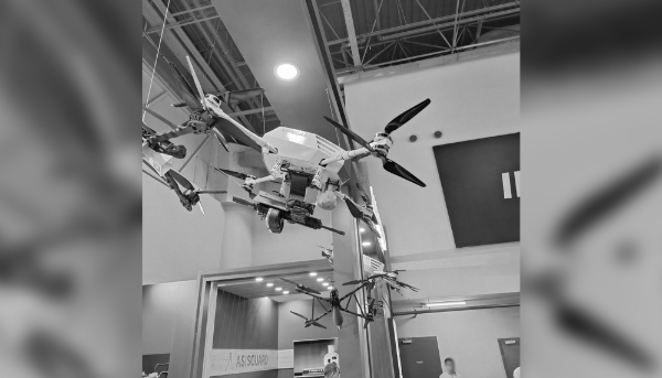 A Turkish Songar drone manufactured by Asisguard, which New Delhi claims the Pakistani army used during strikes in May 2025.