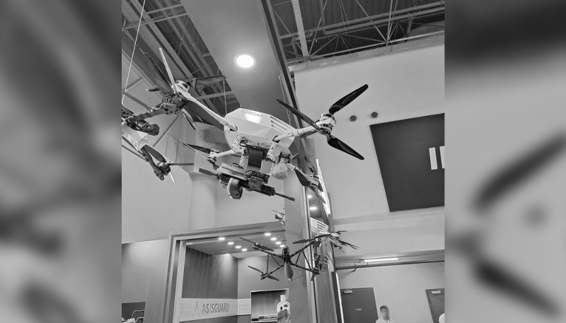 A Turkish Songar drone manufactured by Asisguard, which New Delhi claims the Pakistani army used during strikes in May 2025.