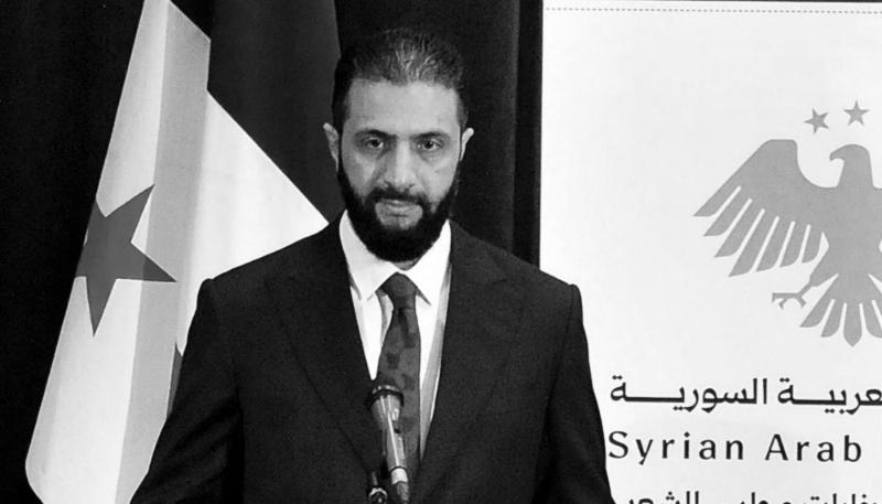 Syrian leader Ahmed al-Sharaa, on 5 October 2025, in Damascus.
