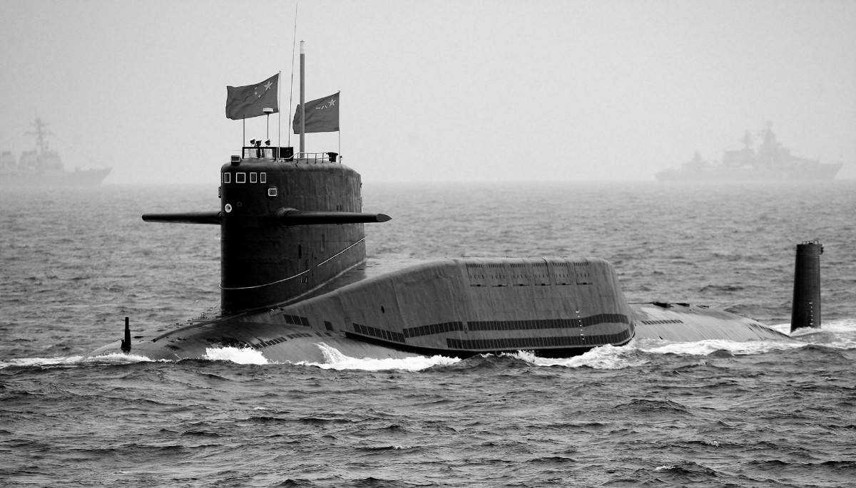  A Chinese Navy submarine.
