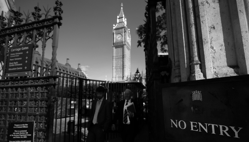 The British Parliament in London, UK.