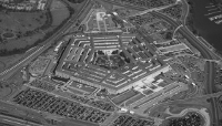 An aerial view of the Pentagon in Washington, DC.