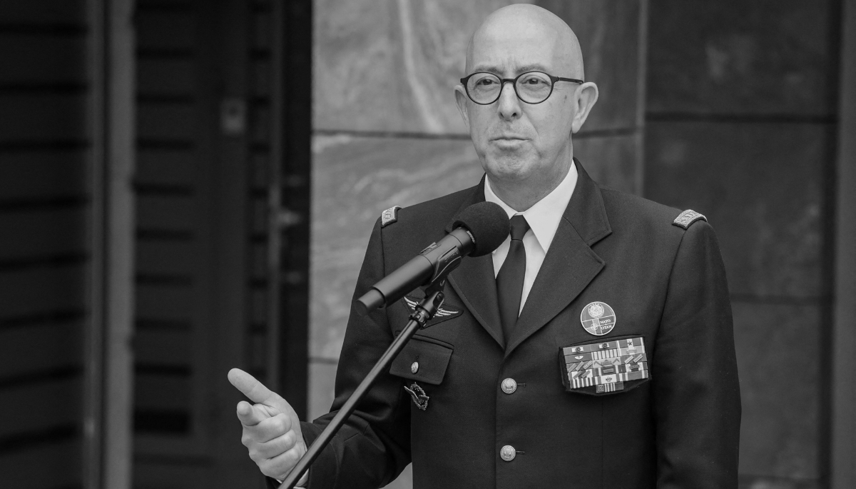 French General Philippe Lavigne on 18 June 2024 in Warsaw.