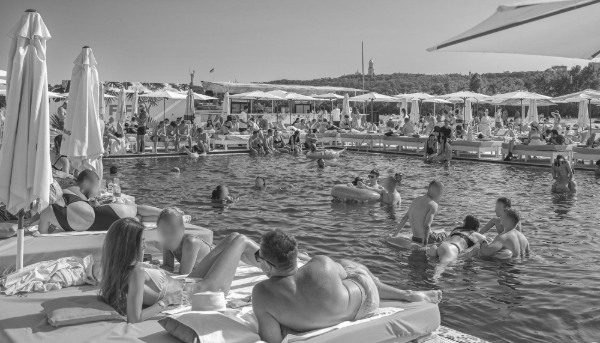 The Fifty Beach Club in Kyiv.