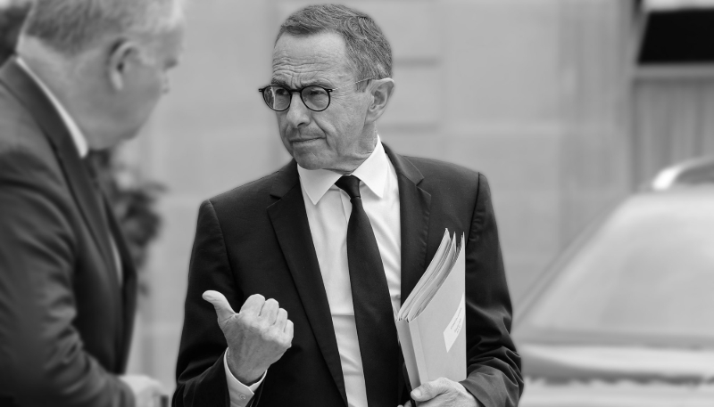 French Minister of the Interior Bruno Retailleau.