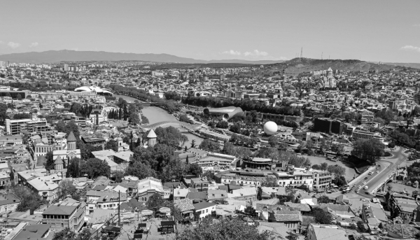 View of the Georgian capital, Tbilisi.
