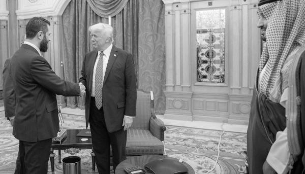 The leader of the Syrian transition, Ahmed al-Sharaa, met US President Donald Trump in Riyadh on 14 May 2025, in the presence of Saudi Crown Prince Mohammed bin Salman al-Saud (MbS).