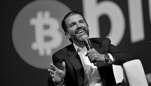 Donald Trump Jr. at the Bitcoin 2025 conference on 28 May 2025 in Las Vegas. 