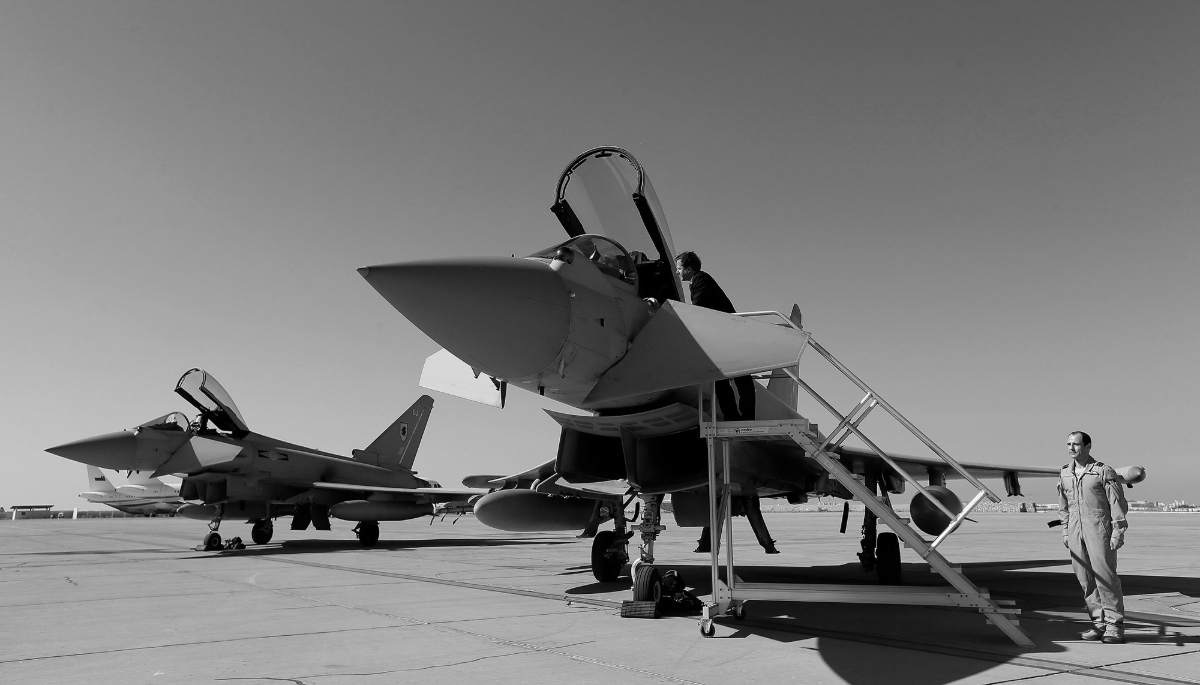 Omani Air Force Typhoons in Muscat, 21 December 2012.