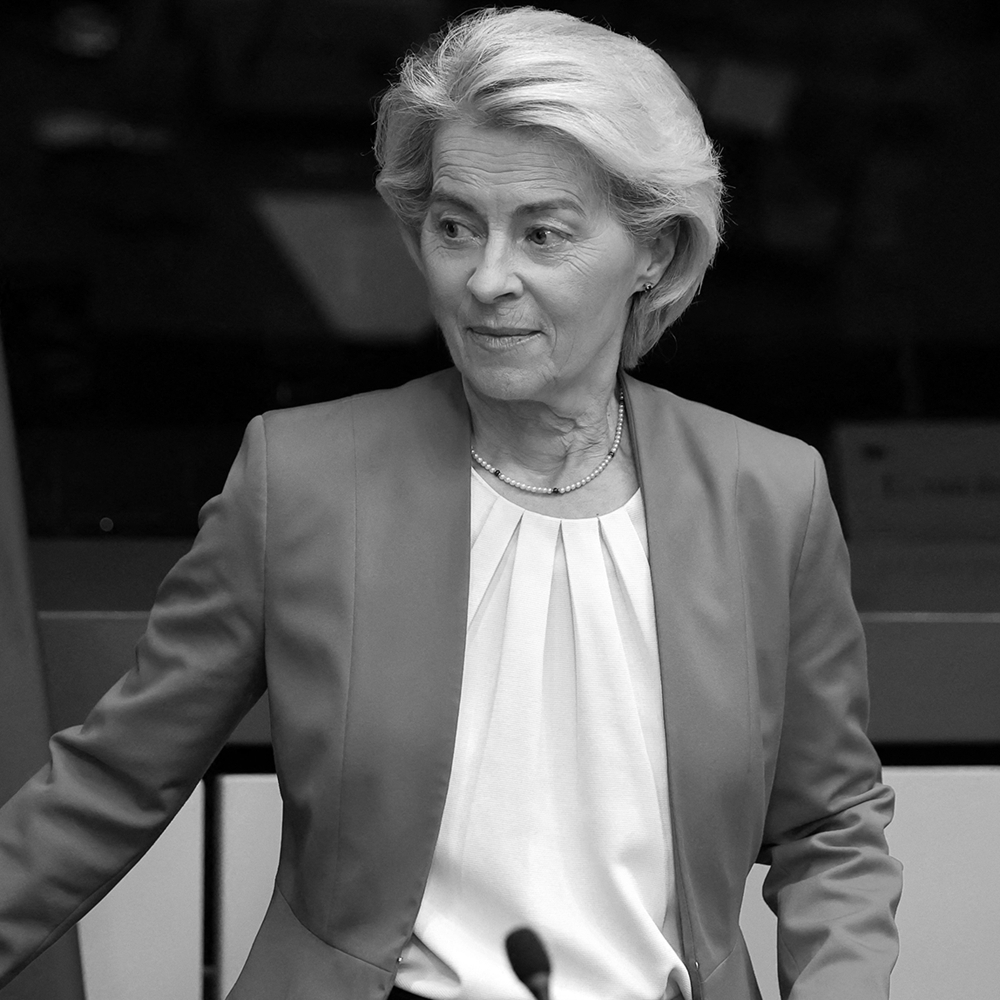  President of the European Commission, Ursula von der Leyen, at the European Parliament in Strasbourg, France, on 15 September 2026.
