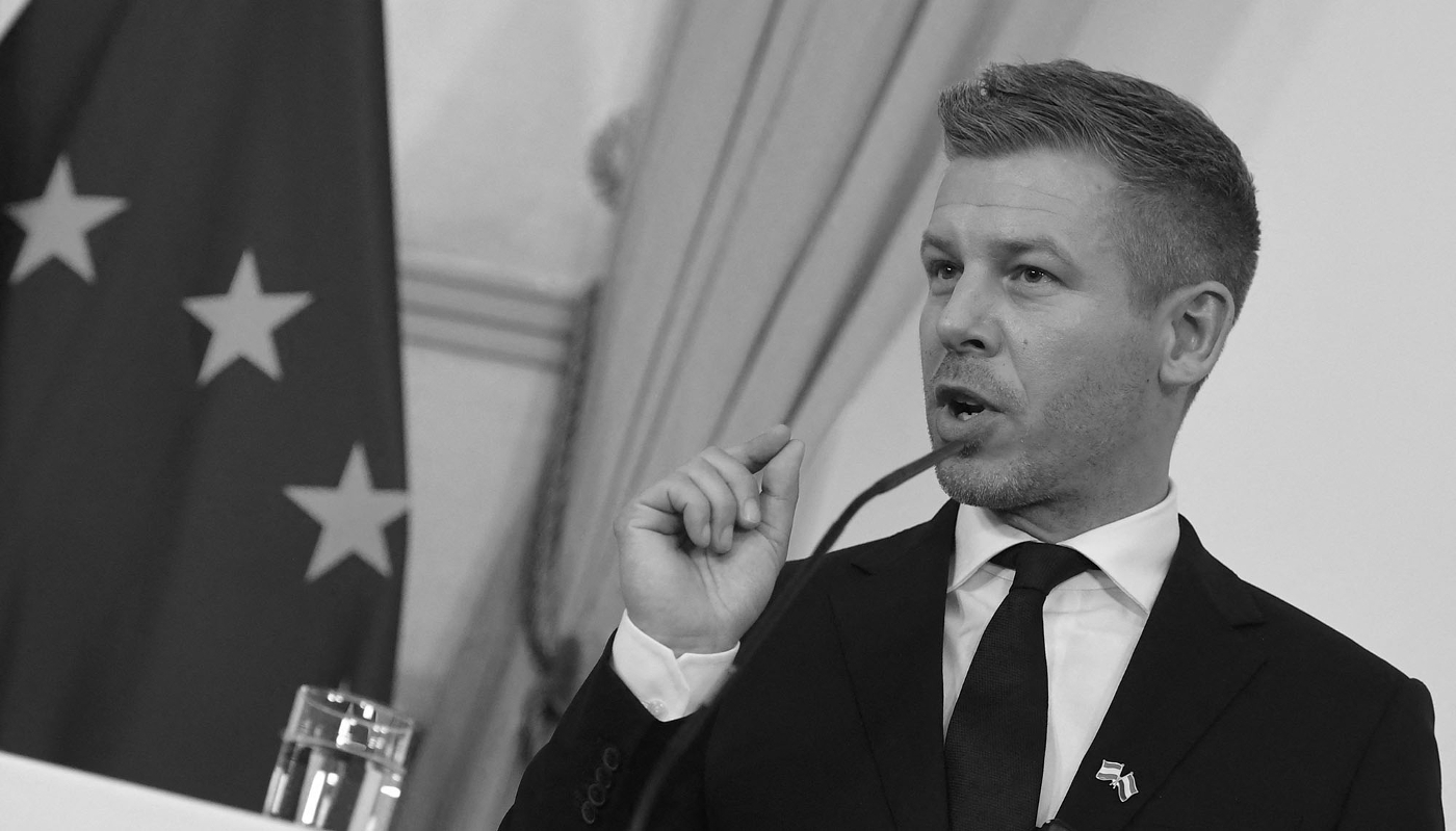 Hungarian Prime Minister Peter Magyar in Vienna, on 21 May 2026.