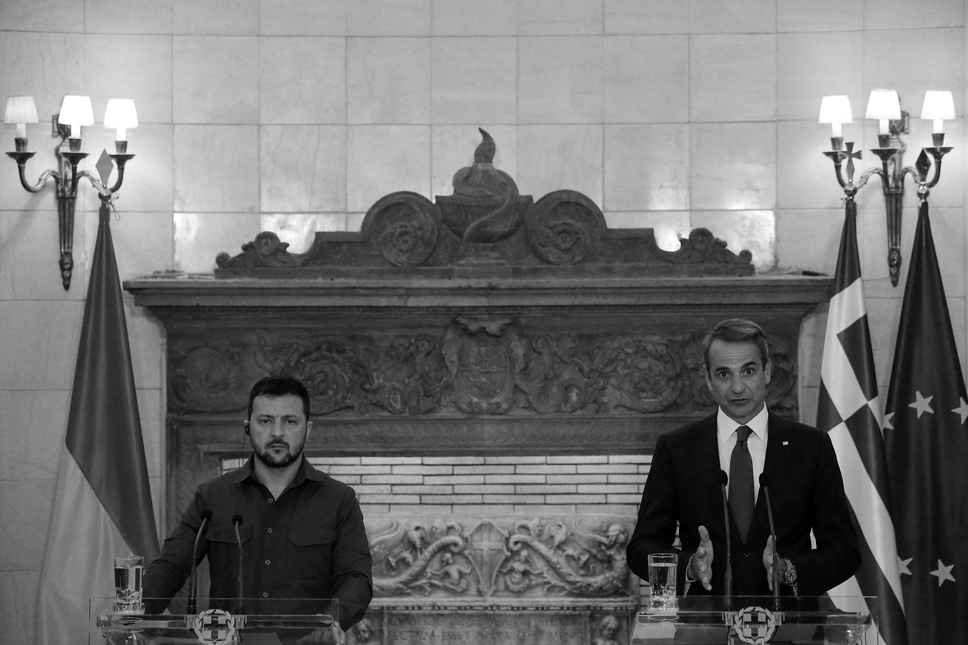 Ukrainian President Volodymyr Zelensky met his counterpart Kyriakos Mitsotakis on 21 August in Athens.