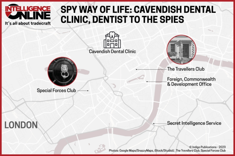 United Kingdom Cavendish Dental Clinic, where British intelligence
