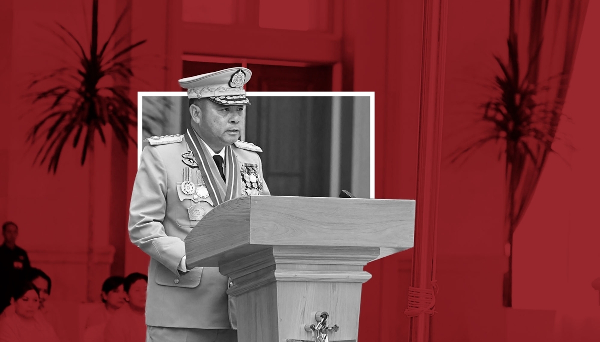 General Ye Win Oo, commander-in-chief of the junta's armed forces, in Naypyidaw, on 30 March 2026. 