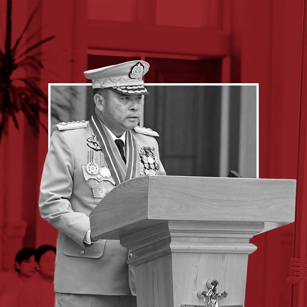 General Ye Win Oo, commander-in-chief of the junta's armed forces, in Naypyidaw, on 30 March 2026.