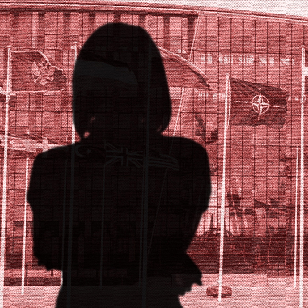 View of NATO headquarters.
