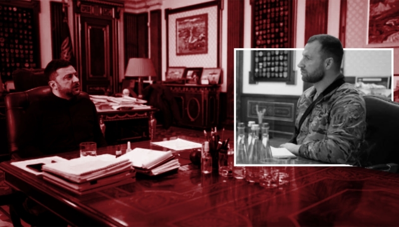 The new head of the SBU Yevhenii Khmara attends his first meeting with Ukrainian President Volodymyr Zelensky.