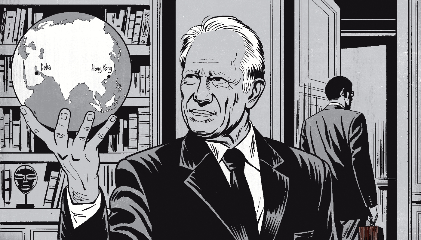 Former French prime minister Dominique de Villepin (2/3).