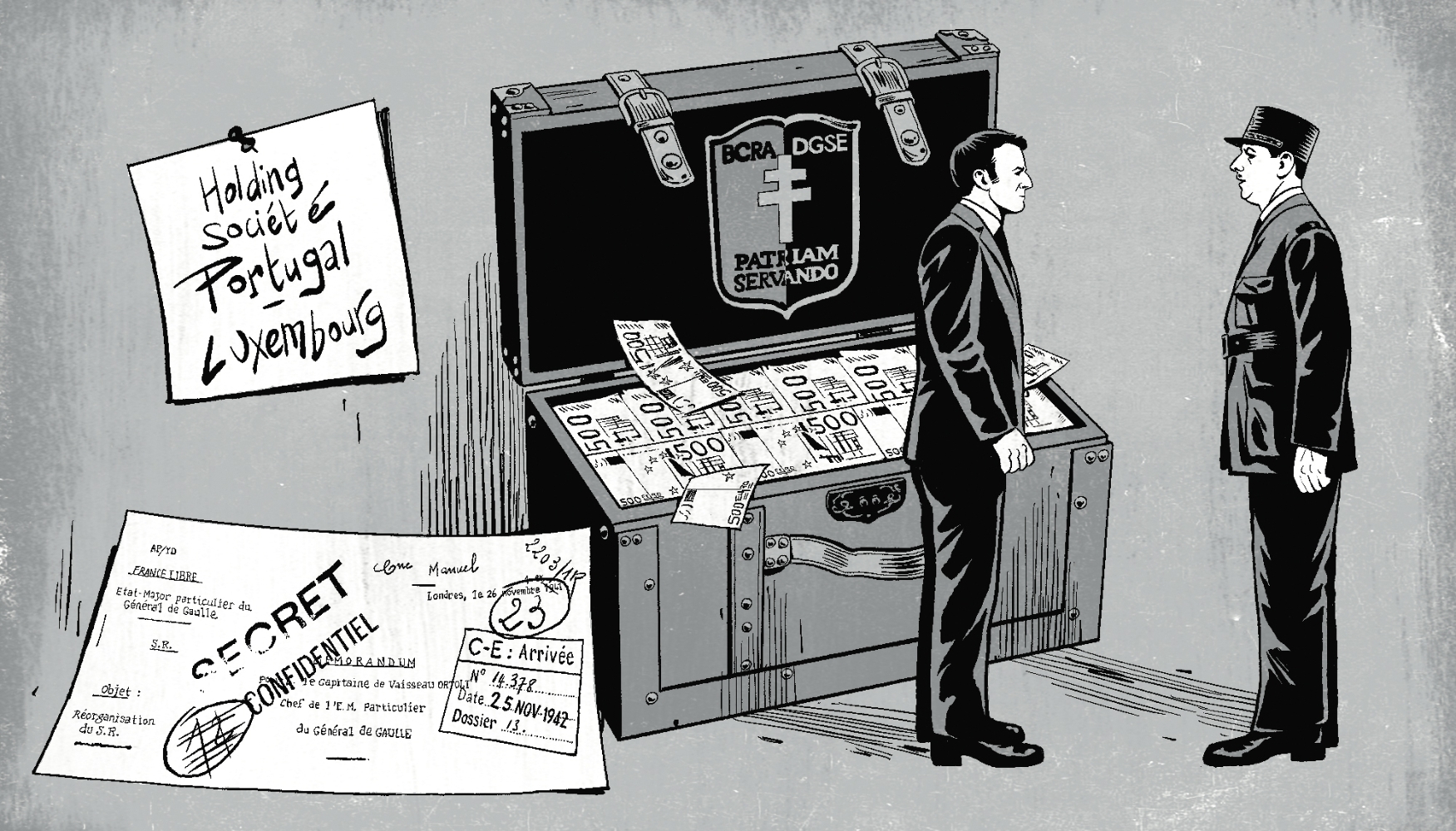 The winding saga of the DGSE's secret stash, from two world wars to the courtroom