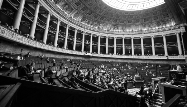 A general view of the French National Assembly in Paris, France, on 5 July 2025.