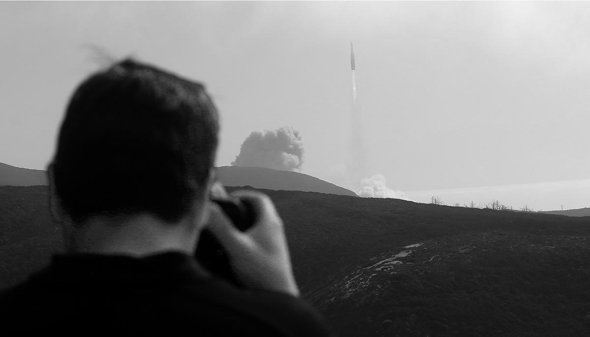 A United Launch Alliance Delta 4 Heavy blasts off from Vandenberg Space Force Base, California as it launches a spy satellite for the National Reconnaissance Office, 24 September 2022.