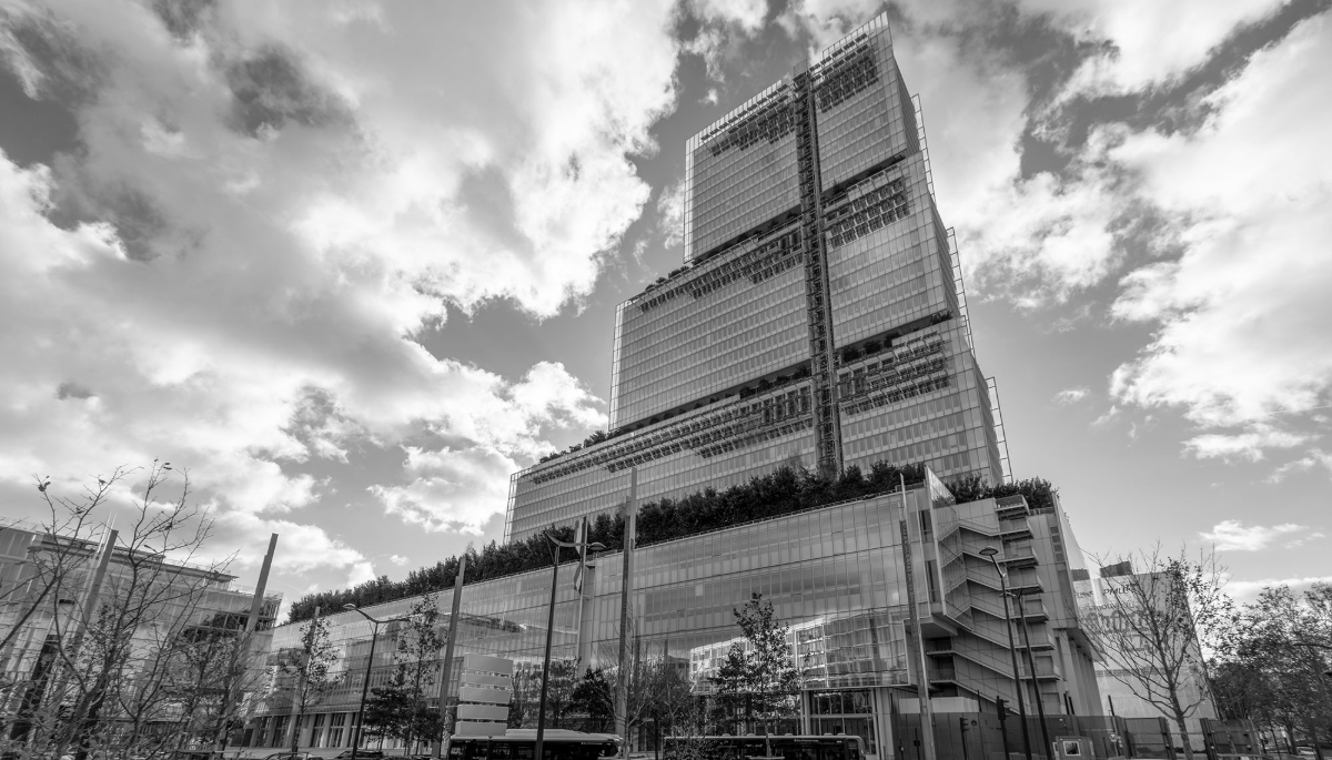 Exterior view of the Paris Judical Court.