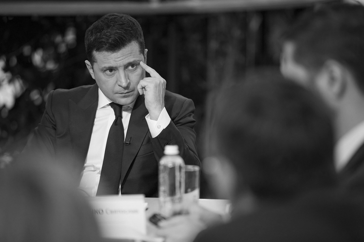 Ukrainian President Volodymyr Zelensky held a lengthy press conference with selected journalists on 26 November.