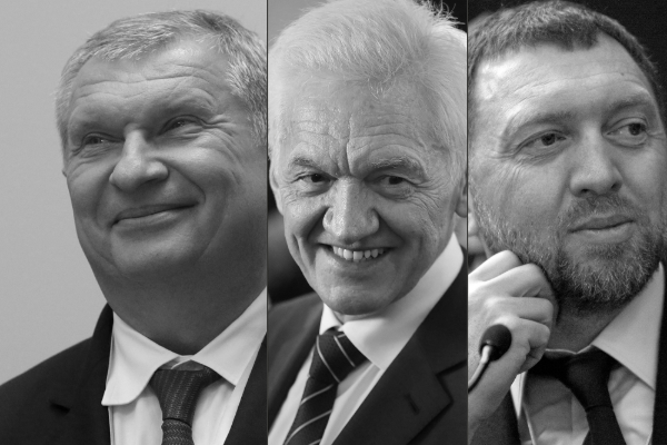 Igor Sechin, Gennady Timchenko and Oleg Deripaska.
